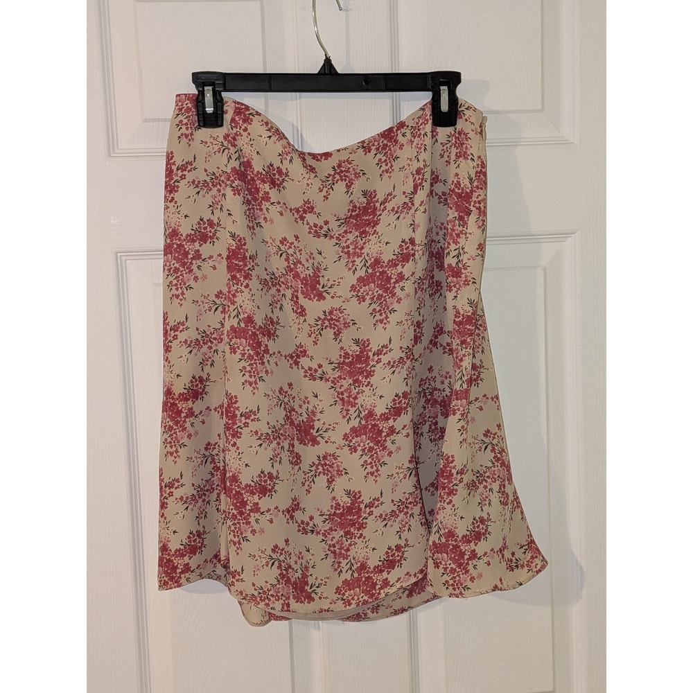 Ann Taylor Floral Mini Skirt Cottagecore Academia Lightweight 12P